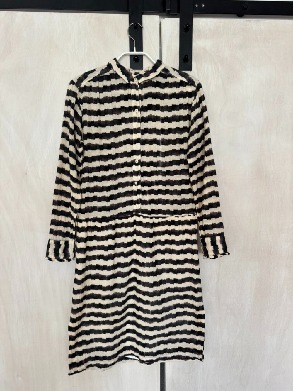 Tinsels (Paris) Printed Shirt Dress (Size 0)